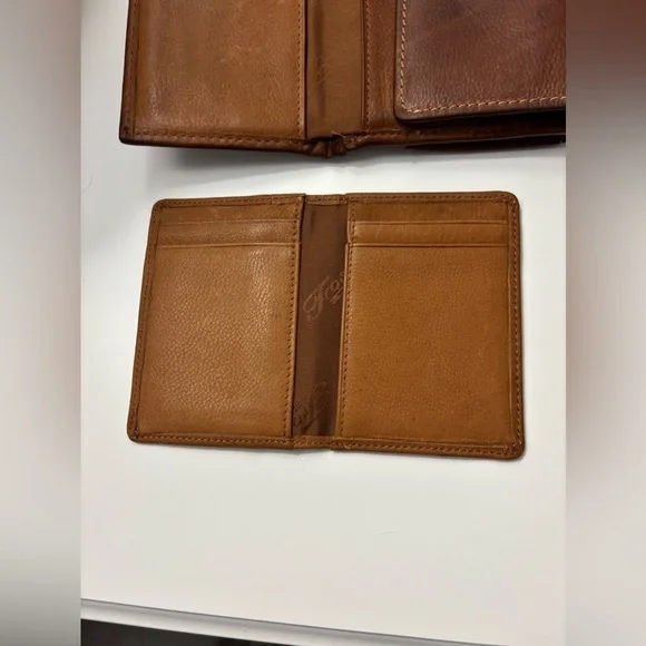 Fossil Brown Leather Pebbled Tri Fold Wallet - Picture 5 of 6